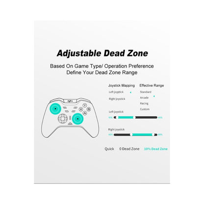 PXN P5 Wireless Wired Gaming Controller 1000Hz Hall for PC Switch iOS Android Black