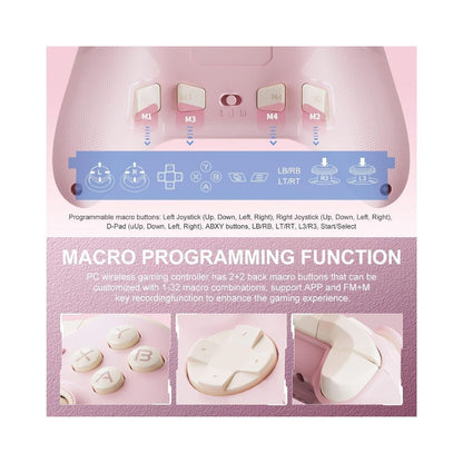 PXN P5 Wireless Gaming Controller 1000Hz Hall for PC Switch iOS Android Pink