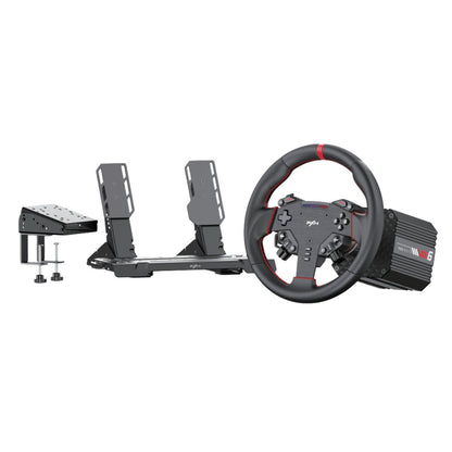 PXN VD6 Direct Drive Racing Simulator Bundle with 280 mm Wheel and 2 Pedal Set for PC