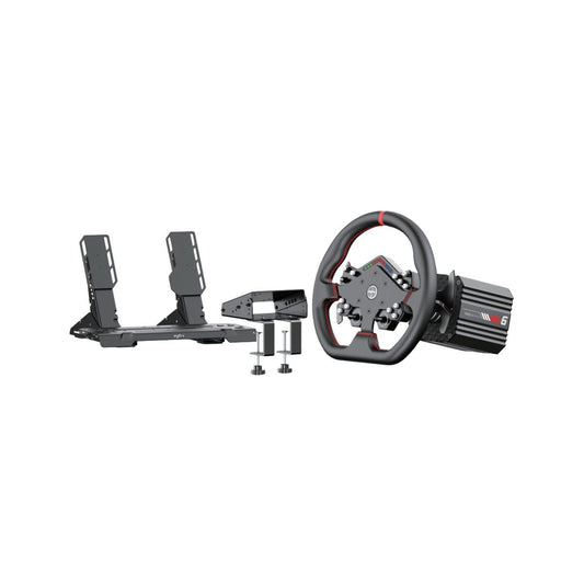 PXN VD6 Direct Drive Racing Simulator Bundle WDS R2 2P Wheel and Hall Sensor Pedals for PC