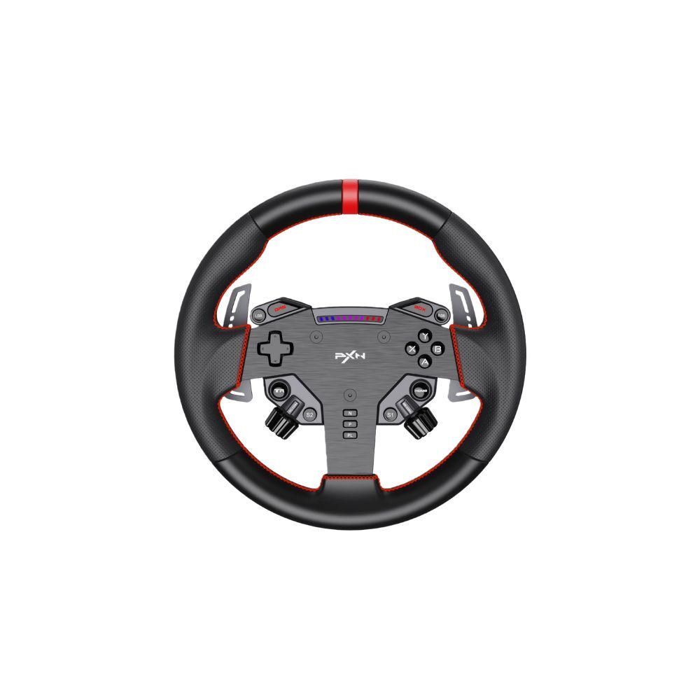 PXN W AS 280mm Racing Steering Wheel with LED RPM and Quick Release