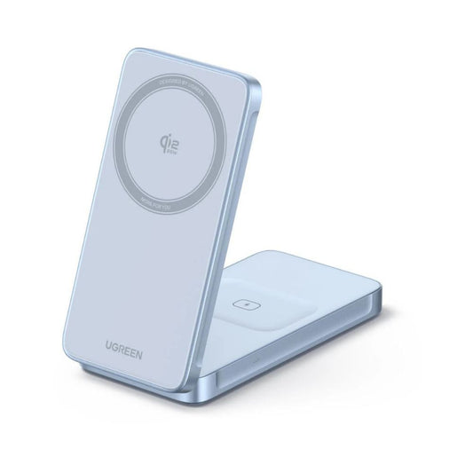 UGREEN Qi2.2 25W 2 in 1 Magnetic Wireless Charger Foldable Charging Stand Grey