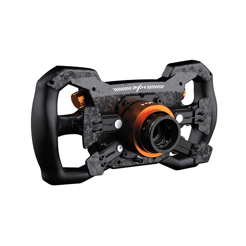 PXN GT ONE Racing Steering Wheel Carbon Fibre Black Suede Grip