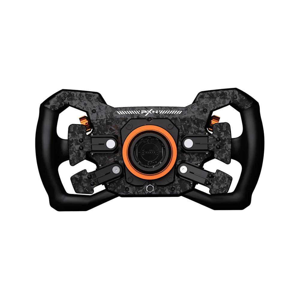 PXN GT ONE Racing Steering Wheel Carbon Fibre Black Suede Grip