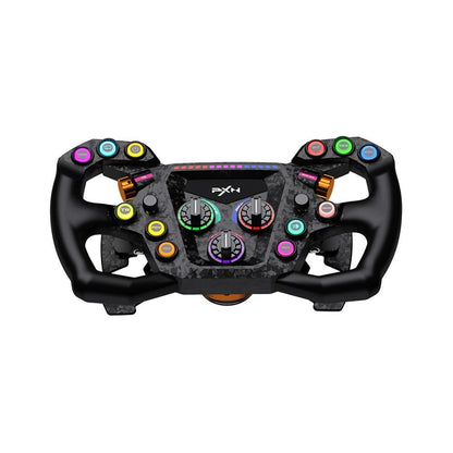 PXN GT ONE Racing Steering Wheel Carbon Fibre Black Suede Grip