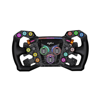 PXN GT ONE Racing Steering Wheel Carbon Fibre Black Suede Grip