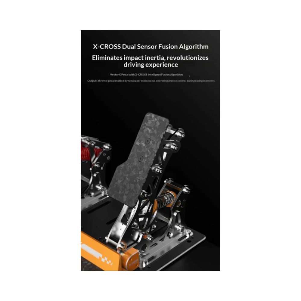 PXN Vector X Racing Pedals Carbon Fibre Black Adjustable Metal