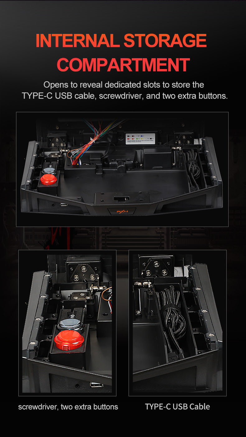 PXN-X9 Premium Arcade Flighting Stick with Sanwa-Buttons