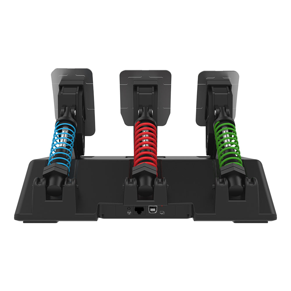 PXN-A3 Triple Racing Pedals Set for PC, PS4, PS5, Xbox - Hall Effect, Adjustable Spring Force, Magnetic Tech, Anti-Slip Aluminum Mat