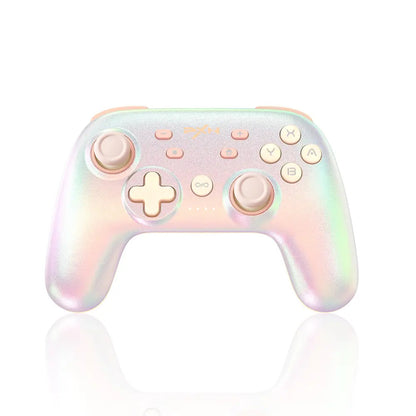 PXN-P50S Premium Wireless Controller - Stardust Pink, 6 Axis Gyro, NFC Reader, Macro Buttons for PC, Switch, Phones