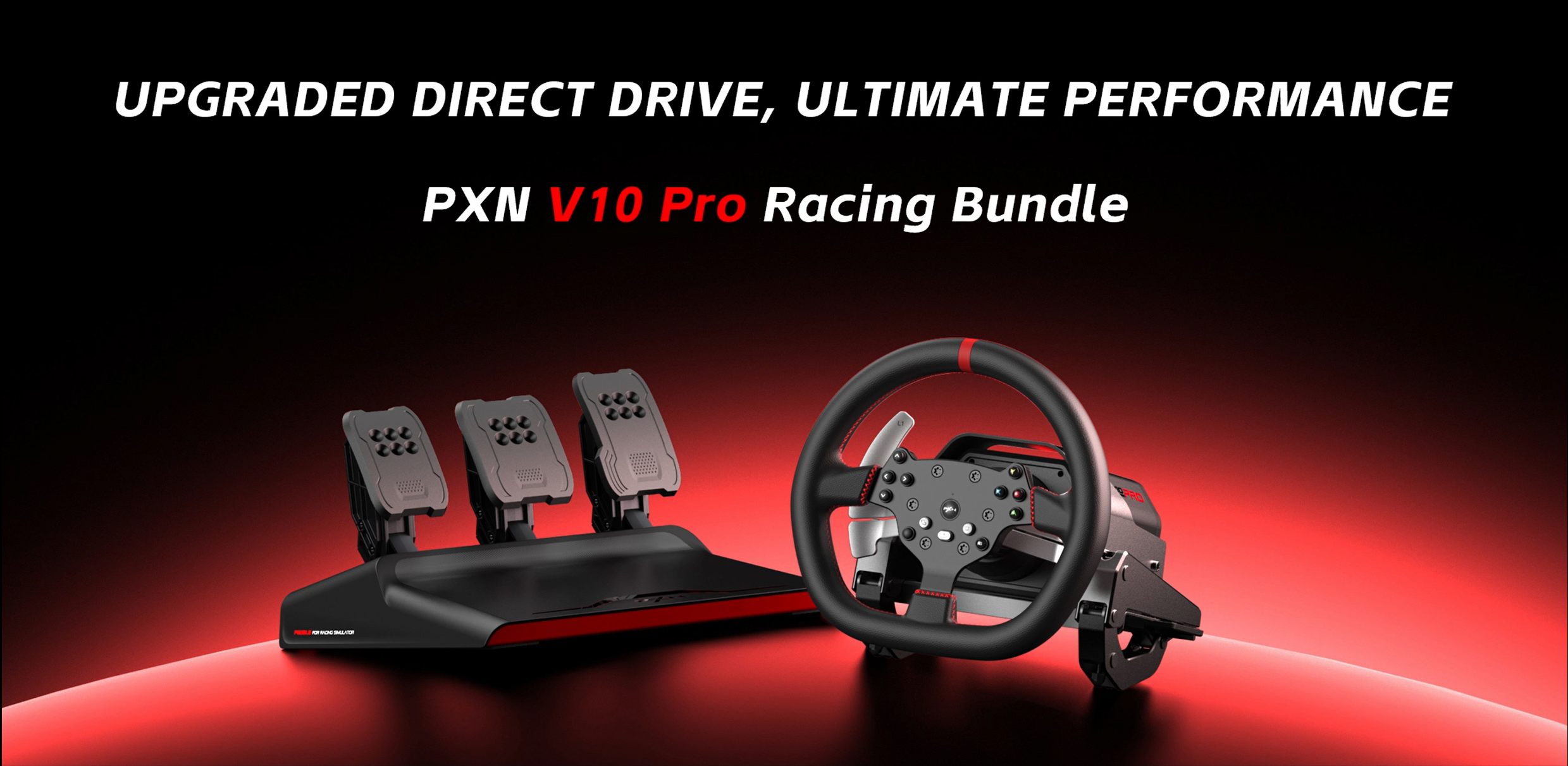 Load video: PXN V10 Pro Introduction Direct Drive Sim Racing